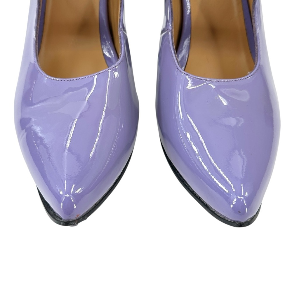 John Fluevog Fast Cars Mille Miglia Lavender Purple Platform Mary Janes sz 8 - Picture 4 of 11